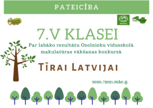 Tīrai Latvijai -pateicība