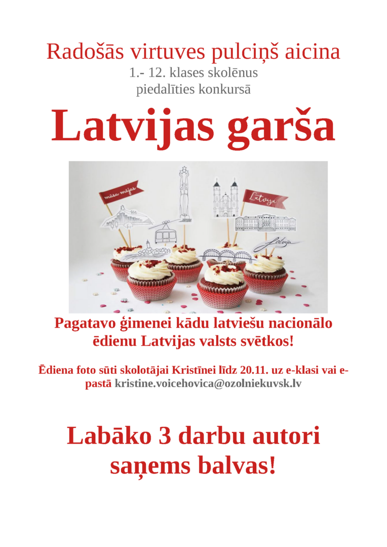 Konkursa Latvijas garša afiša